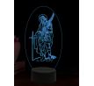 Beling 3D lampa, Svätý Teodor, 16 farebná,AA68
