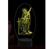Beling 3D lampa, Svätý Teodor, 16 farebná,AA68