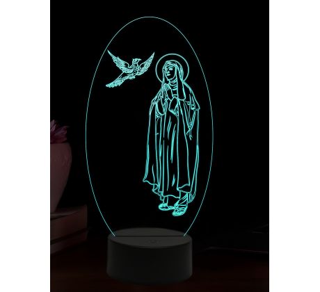 Beling 3D lampa, Svätá Terézia z Ávily, 16 farebná,AA69