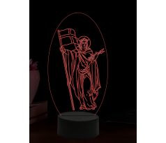 Beling 3D lampa, Svätá Uršula, 16 farebná,AA71