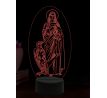 Beling 3D lampa, Apoštol Ján, 16 farebná,AA73