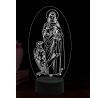Beling 3D lampa, Apoštol Ján, 16 farebná,AA73