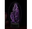 Beling 3D lampa, Apoštol Ján, 16 farebná,AA73