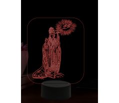 Beling 3D lampa, Svätý Gregor, 16 farebná,AA74