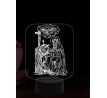 Beling 3D lampa, Svätá Hyldegarda, 16 farebná,AA78