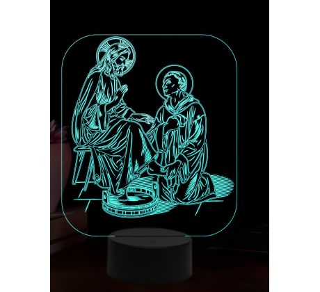 Beling 3D lampa, Ján z Boha, 16 farebná,AA81