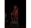 Beling 3D lampa, Svätý Júda, 16 farebná,AA83