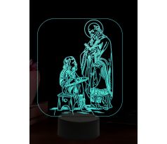 Beling 3D lampa, Svätý Leander zo Sevilly, 16 farebná,AA86