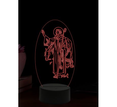 Beling 3D lampa, Svätý Leonard, 16 farebná,AA87