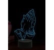 Beling 3D lampa, Modliace ruky, 16 farebná,AA89