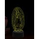 Beling 3D lampa, Panna Mária Guadalupská, 16 farebná,AA90