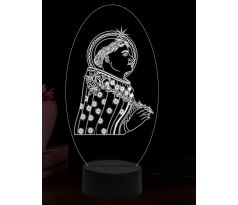 Beling 3D lampa, Svätý Dominik, 16 farebná,AA93