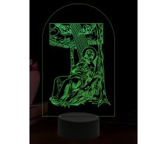 Beling 3D lampa, Svätý František Xaverský, 16 farebná,AA97