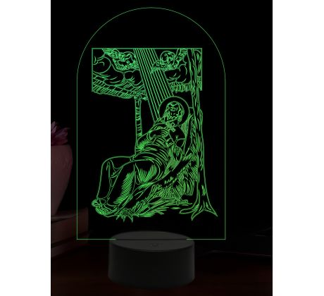 Beling 3D lampa, Svätý František Xaverský, 16 farebná,AA97