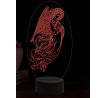 Beling 3D lampa, Archanjel Gabriel, 16 farebná,AA99