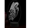 Beling 3D lampa, Archanjel Gabriel, 16 farebná,AA99