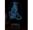 Beling 3D lampa, Svätá Jenovéfa, 16 farebná,AA100