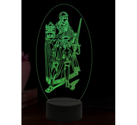 Beling 3D lampa, Svätý Henrich druhý, 16 farebná,AA104