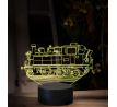Beling 3D lampa, Parný rušeň 22.0, 16 farebná SXQ35