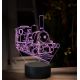 Beling 3D lampa, Parný rušeň 210.0, 16 farebná SXQ36