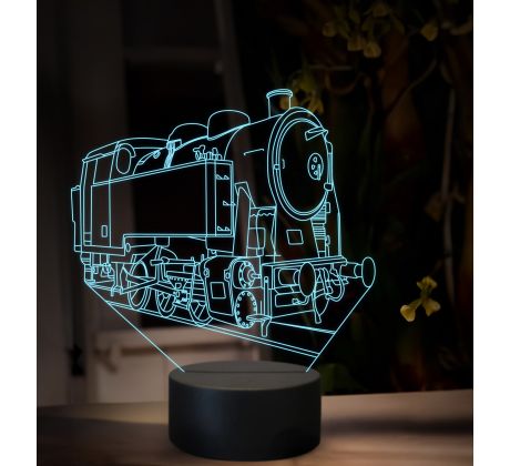 Beling 3D lampa, Parný rušeň CP600, 16 farebná SXQ46