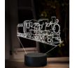 Beling 3D lampa, Parný rušeň Kč 4 Škoda, 16 barevná SXQ47