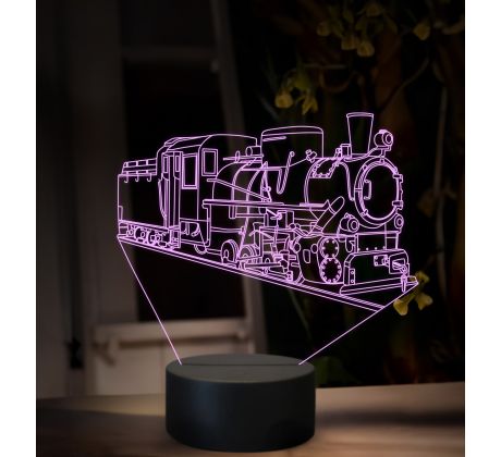 Beling 3D lampa, Parný rušeň Kč 4 Škoda, 16 barevná SXQ47