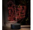 Beling 3D lampa, Parný rušeň U34.9, 16 farebná SXQ48
