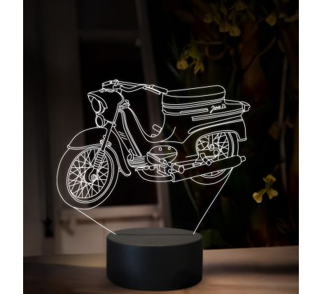 Beling 3D lampa, Jawa 50 typ 21, 16 farebná ZZ75