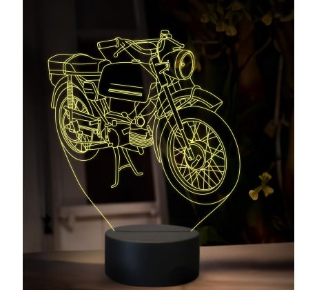 Beling 3D lampa, Jawa 50 typ 23, 16 farebná ZZ76