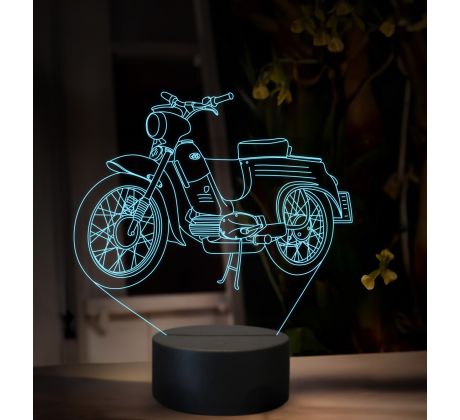 Beling 3D lampa, Jawa 50 typ 555, 16 farebná ZZ77