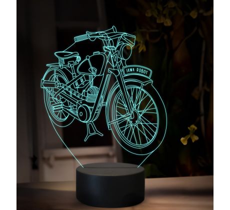 Beling 3D lampa, JAWA 100 Robot, 16 farebná ZZ78