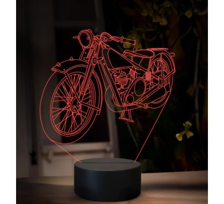 Beling 3D lampa, JAWA 175 Villiers, 16 farebná ZZ79