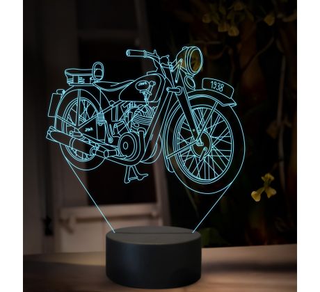 Beling 3D lampa, Jawa 250 special 1938, 16 farebná ZZ81