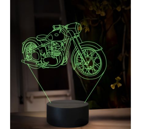 Beling 3D lampa, Jawa 500 OHC Typ 15, 16 farebná ZZ85