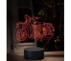 Beling 3D lampa, Jawa 500 OHV ročník 1930, 16 farebná ZZ86