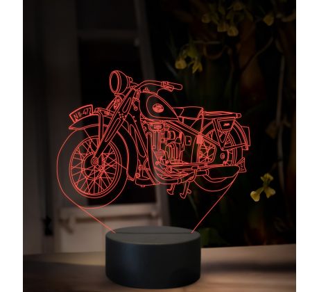 Beling 3D lampa, Jawa 500 OHV ročník 1930, 16 farebná ZZ86