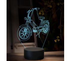 Beling 3D lampa, Jawa Babetta 207, 16 farebná ZZ88