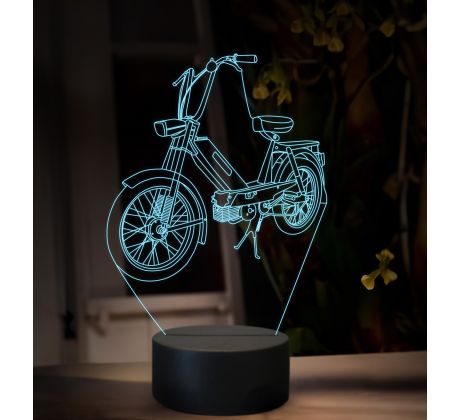 Beling 3D lampa, Jawa Babetta 207, 16 farebná ZZ88