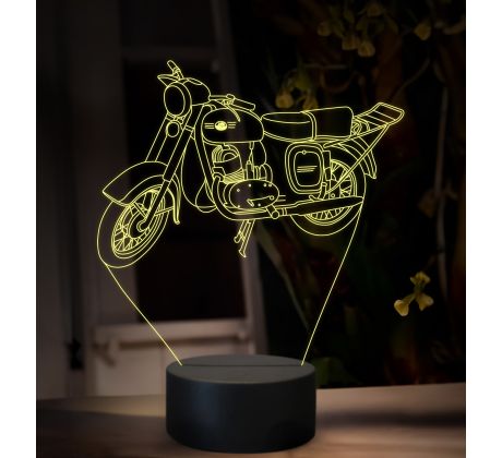 Beling 3D lampa, Jawa Cezeta 175, 16 farebná ZZ89