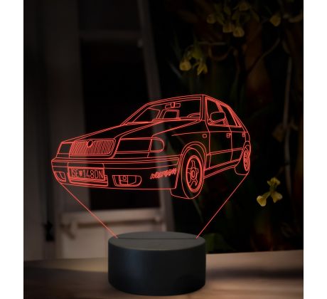 Beling 3D lampa, Škoda Felícia, 16 farebná SA01