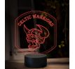 Beling 3D lampa, Logo Celtic Warrior, 16 farebná, ZZ95