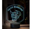 Beling 3D lampa, Logo Celtic Warrior, 16 farebná, ZZ95