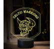 Beling 3D lampa, Logo Celtic Warrior, 16 farebná, ZZ95