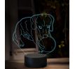 Beling 3D lampa, Pes s loptou, 16 farebná, OR36