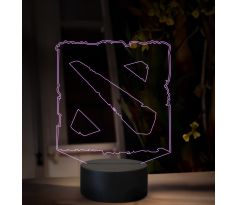 Beling 3D lampa, Game logo dota 2, 16 farebná, JRV3