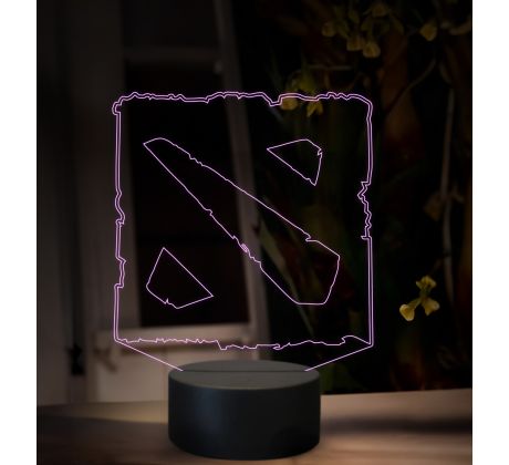 Beling 3D lampa, Game logo dota 2, 16 farebná, JRV3
