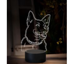 Beling 3D lampa, Novorbotský špic, 16 farebná, OR38