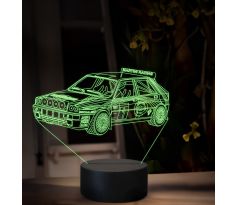 Beling 3D lampa, Lancia delta hf integrale rally, 16 farebná, Y4