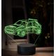 Beling 3D lampa, Lancia delta hf integrale rally, 16 farebná, Y4